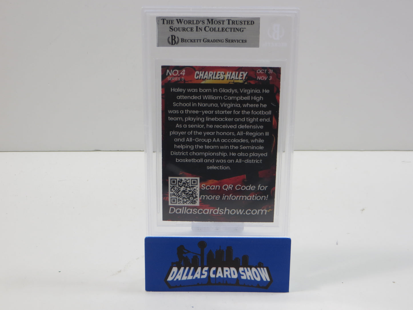 2024 NOVEMBER DALLAS CARD SHOW SERIES 5 RANDY WHITE BGS 10 AUTO