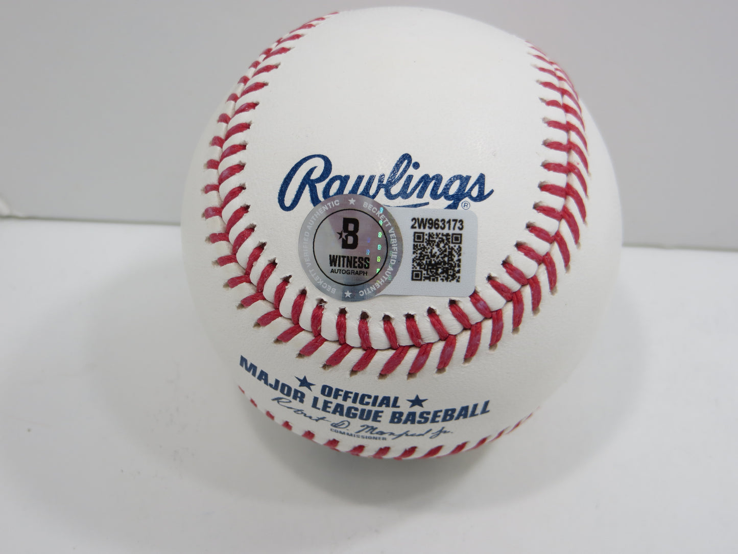 SEBASTIAN WALCOTT TEXAS RANGERS SIGNED RAWLINGS OML BASEBALL BAS COA