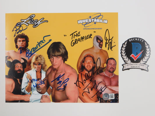 INVESTABILIA by the DALLAS CARD SHOW SIGNED 8x10 Yellow PHOTO Von Erich +MORE BAS