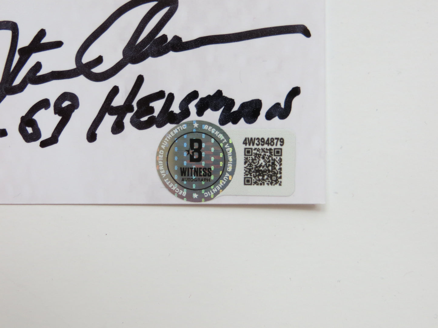 OKLAHOMA OU SOONERS HEISMAN BILLY SIMS STEVE OWENS JASON WHITE SIGNED 8x10 BAS