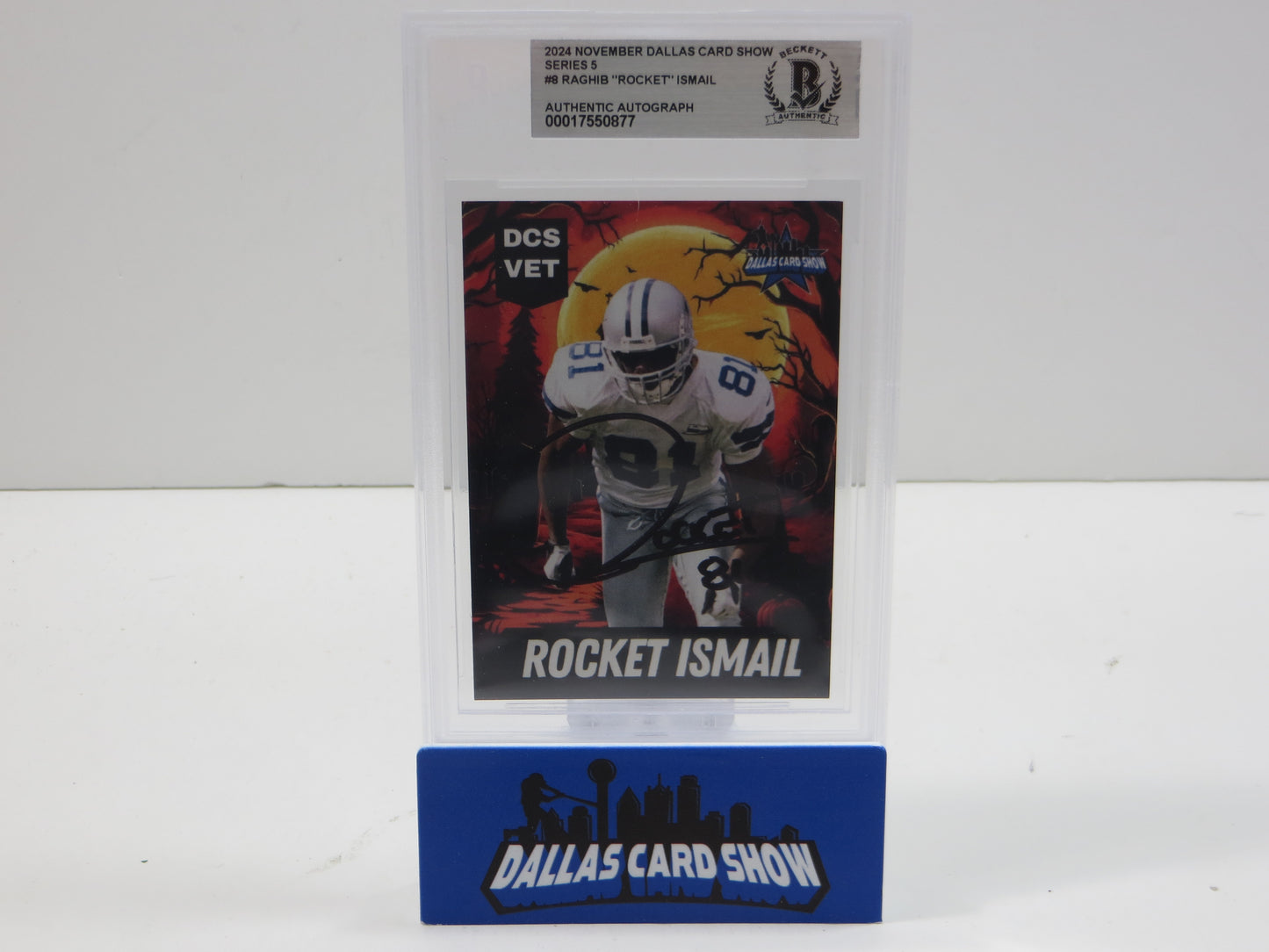 2024 NOVEMBER DALLAS CARD SHOW SERIES 5 RAGHIB "ROCKET" ISMAIL BGS 10 AUTO