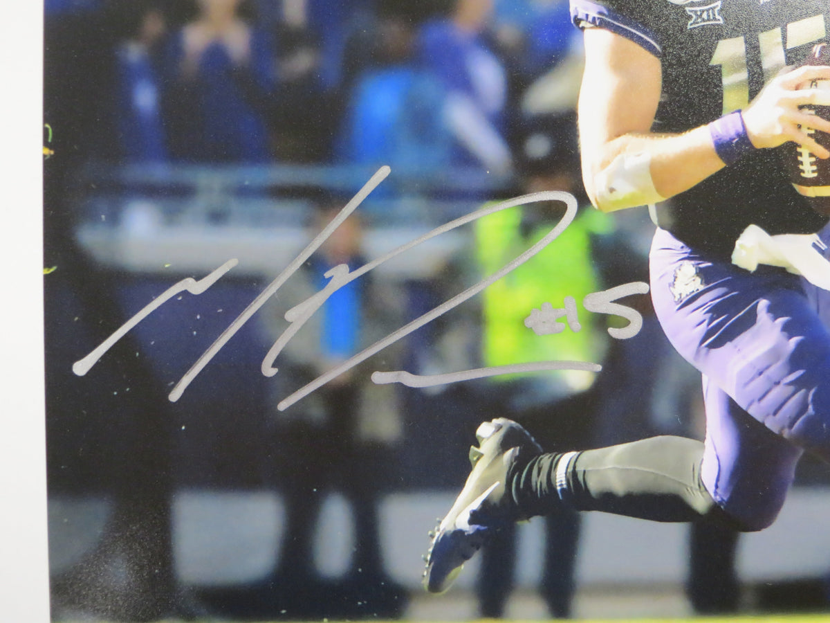 MAX DUGGAN TCU HORNED FROGS SIGNED 8x10 PHOTO Rollout BAS