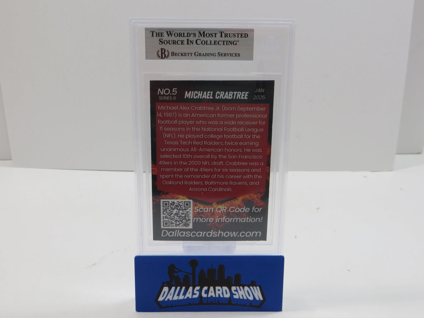 2025 JANUARY DCS SERIES 6 #5 MICHAEL CRABTREE BGS 10 AUTO