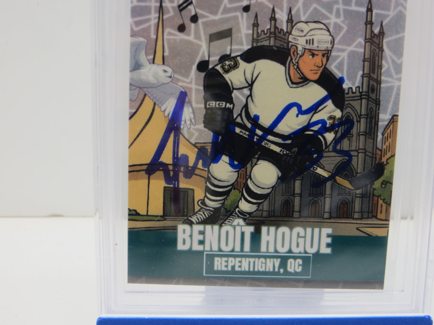 2025 NOVEMBER DALLAS CARD SHOW #11 BENOIT HOGUE BECKETT WITNESSED AUTHENTIC AUTO