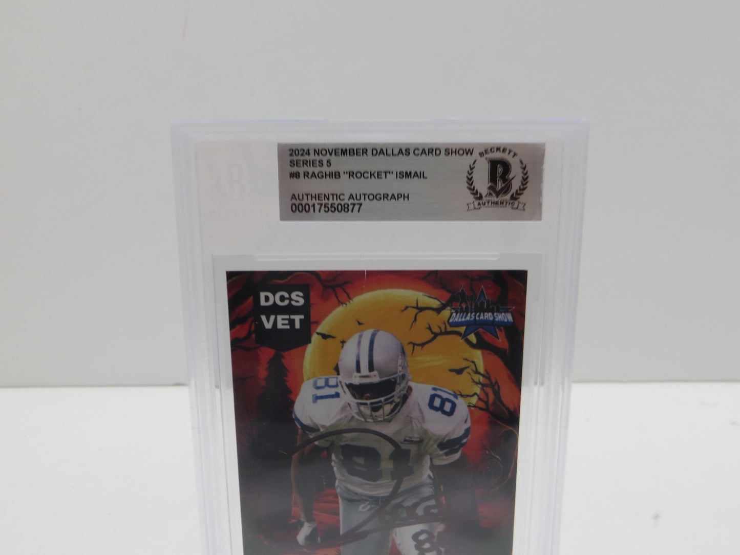 2024 NOVEMBER DALLAS CARD SHOW SERIES 5 RAGHIB "ROCKET" ISMAIL BGS 10 AUTO