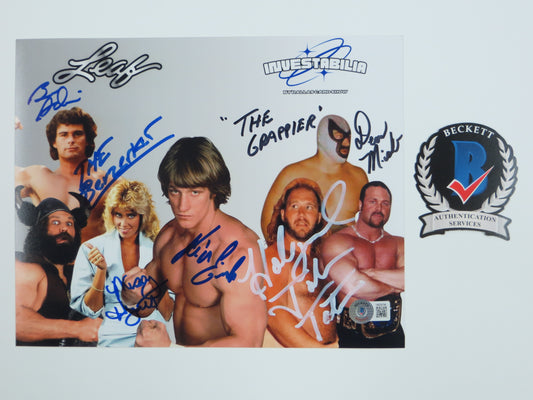 INVESTABILIA by the DALLAS CARD SHOW SIGNED 8x10 White PHOTO Von Erich +MORE BAS