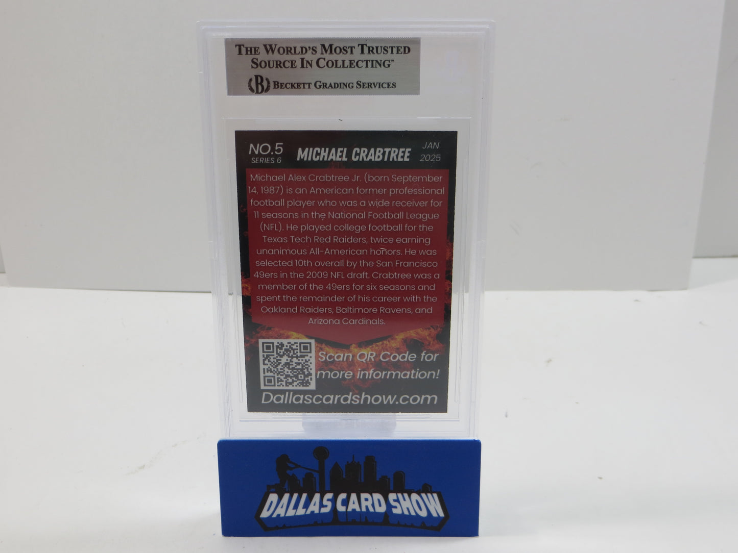 2025 JANUARY DCS SERIES 6 #5 MICHAEL CRABTREE BGS 10 AUTO
