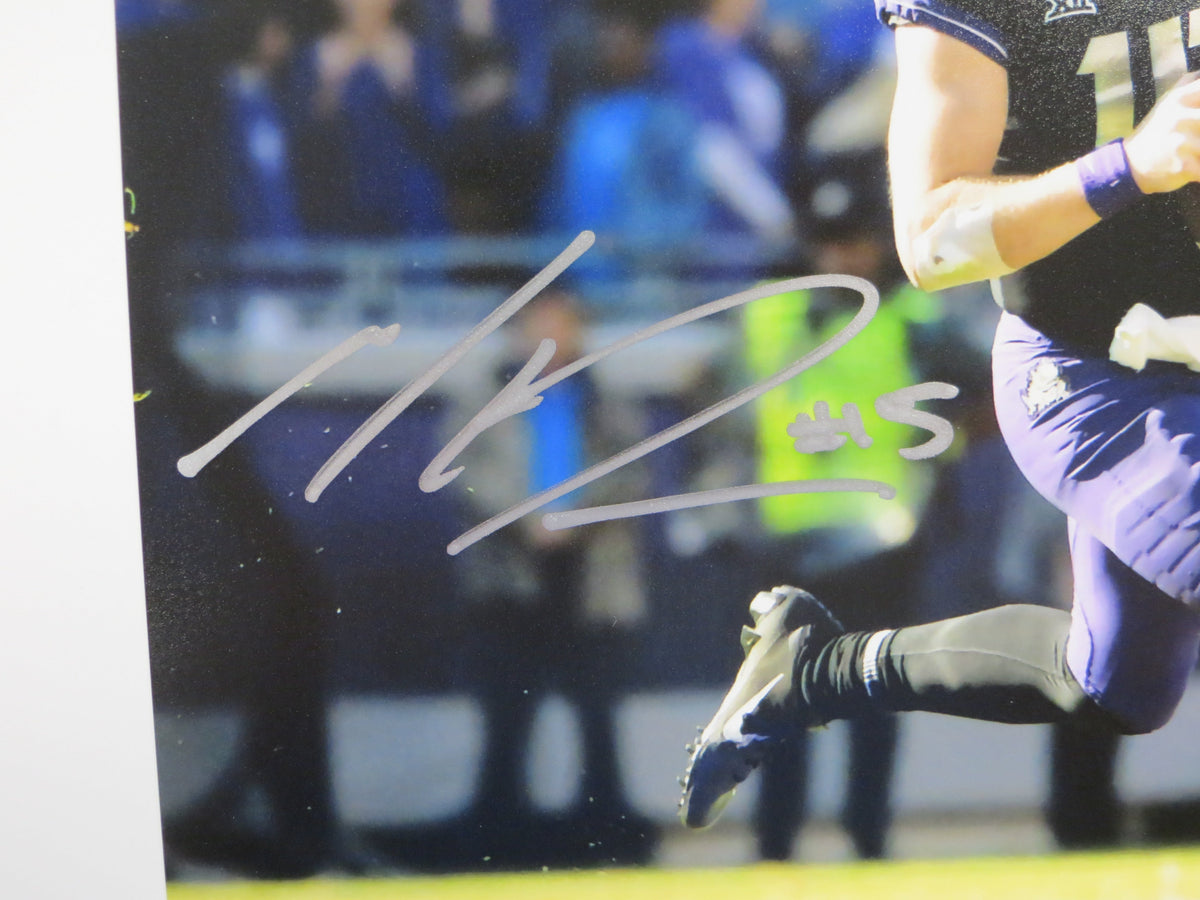 MAX DUGGAN TCU HORNED FROGS SIGNED 8x10 PHOTO Rollout BAS