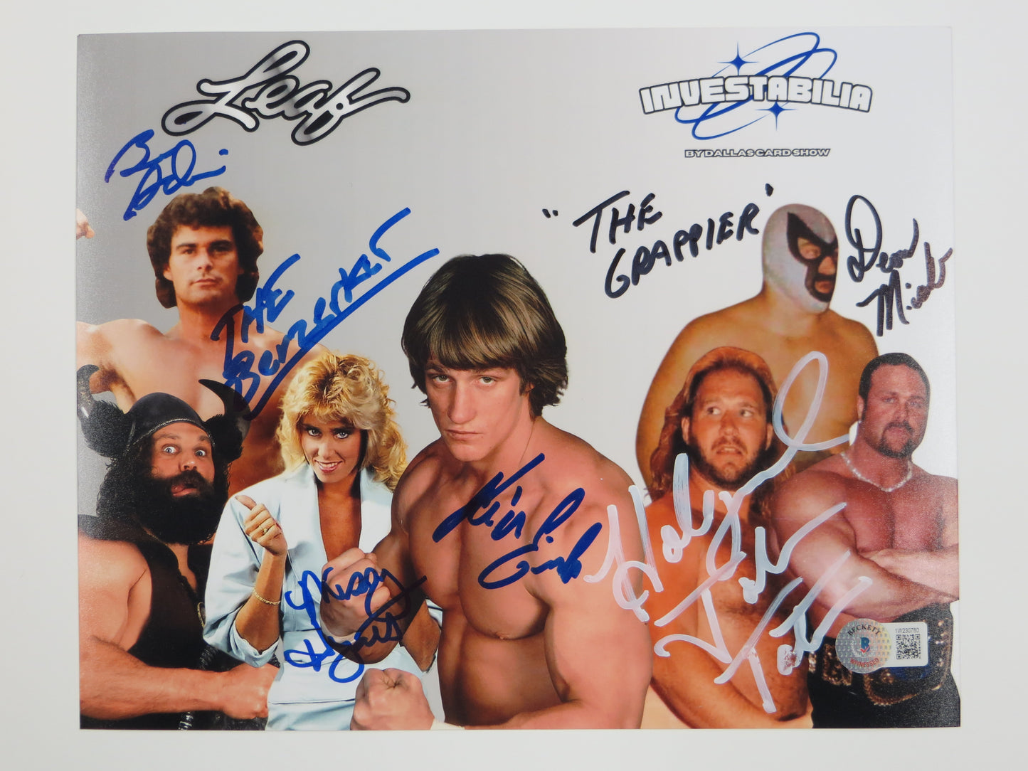INVESTABILIA by the DALLAS CARD SHOW SIGNED 8x10 White PHOTO Von Erich +MORE BAS