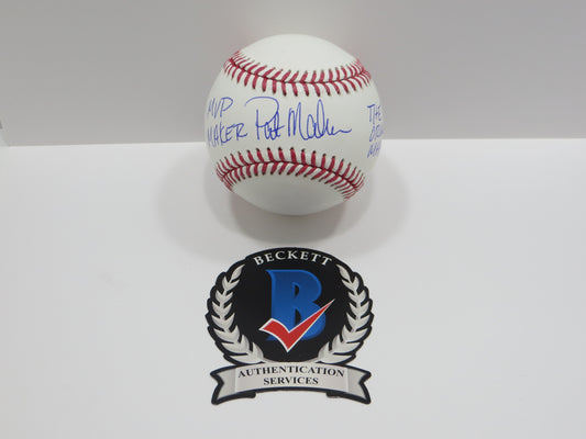 PAT PATRICK MAHOMES SR SIGNED OML BASEBALL Twins w/MVP THE ORIGINAL BAS