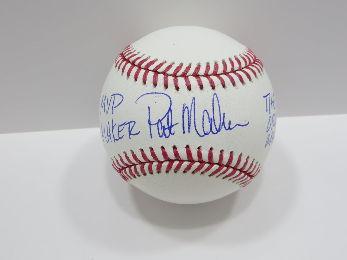 PAT PATRICK MAHOMES SR SIGNED OML BASEBALL Twins w/MVP THE ORIGINAL BAS
