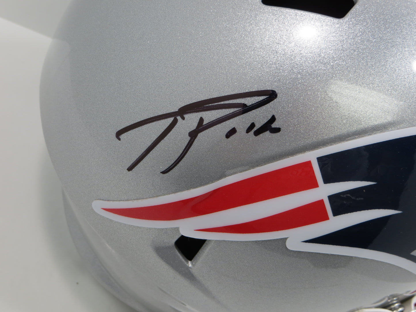 JA'LYNN POLK NEW ENGLAND PATRIOTS SIGNED RIDDELL SPEED FULL SIZE Helmet BAS