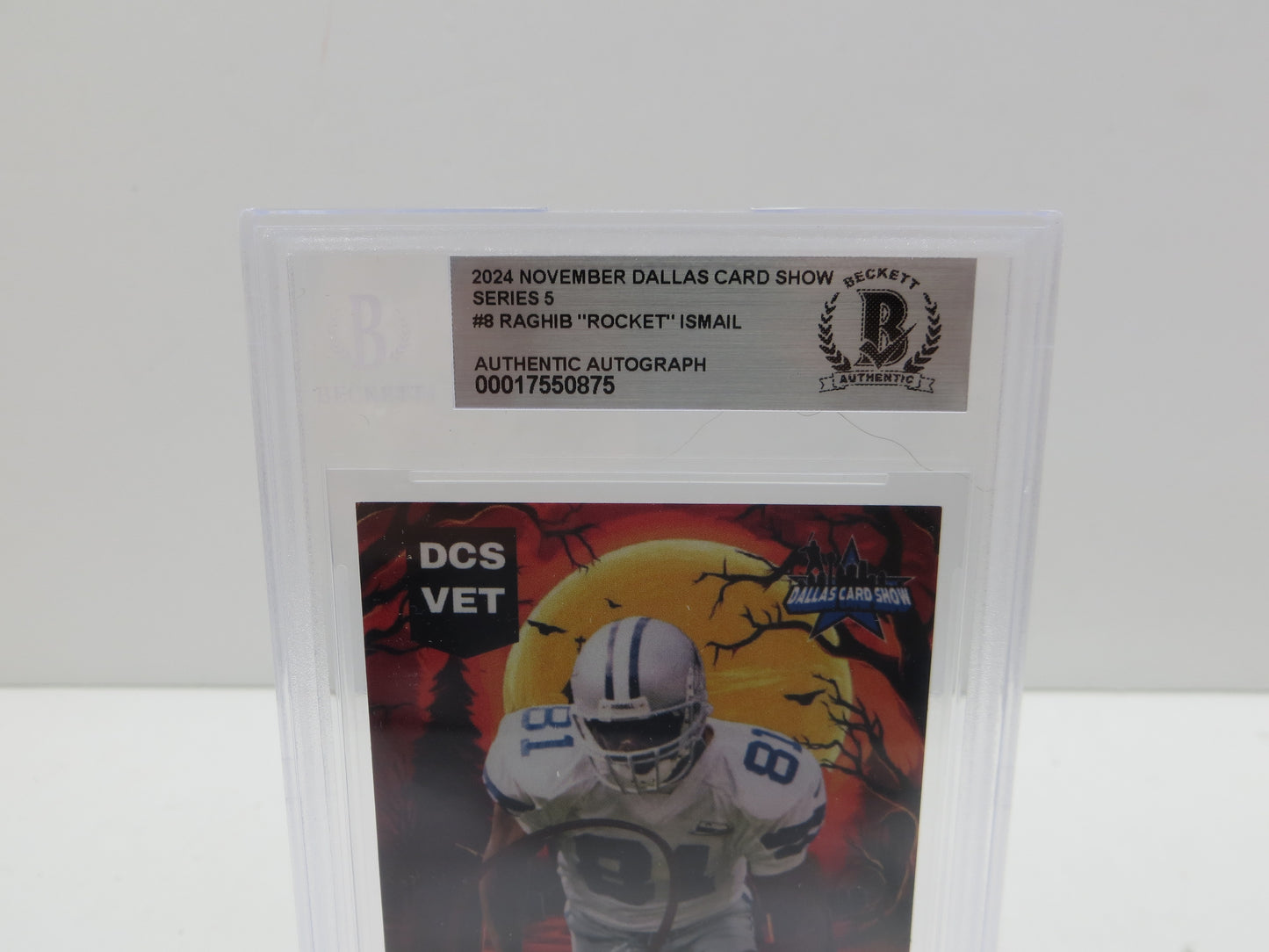 2024 NOVEMBER DALLAS CARD SHOW SERIES 5 RAGHIB "ROCKET" ISMAIL BGS 10 AUTO