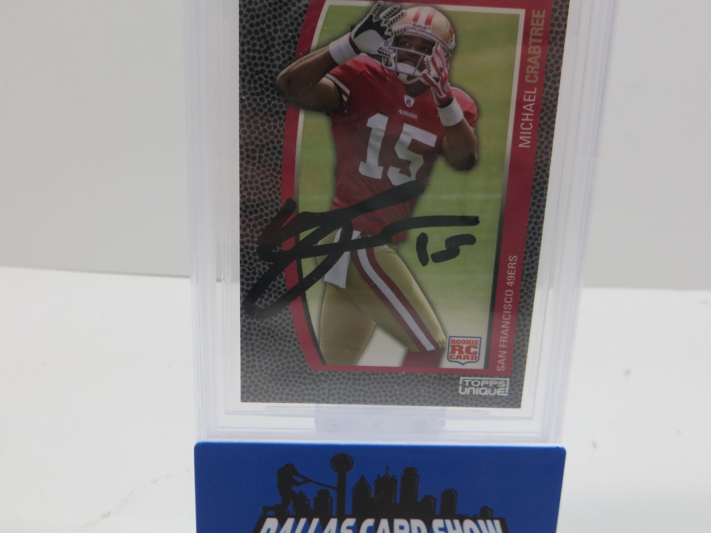 2009 TOPPS UNIQUE #180 MICHAEL CRABTREE BGS CERTIFIED AUTO