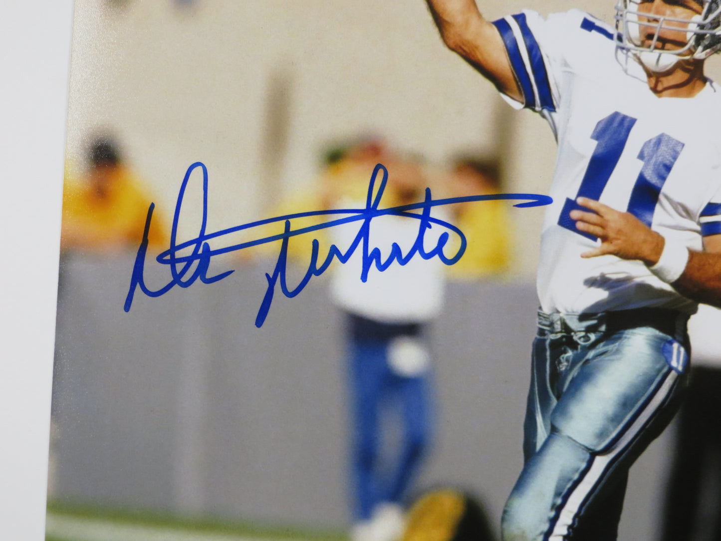 DANNY WHITE DALLAS COWBOYS SIGNED 8x10 PHOTO White Uniform ASU Sun Devils BAS