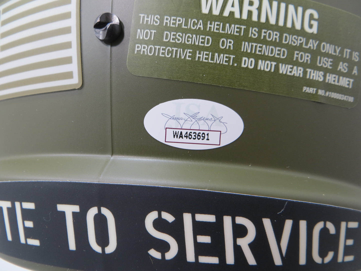 BOB LILLY SIGNED DALLAS COWBOYS FULL SIZE Salute to Service HELMET w/5INSCs JSA