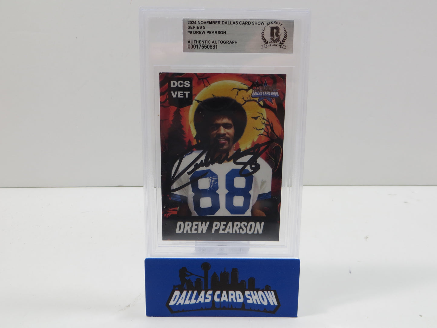 2024 NOVERMBER DALLAS CARD SHOW SERIES 5 #9 DREW PEARSON BGS 10 AUTO