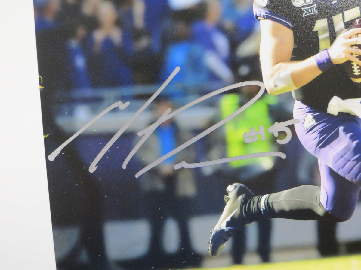 MAX DUGGAN TCU HORNED FROGS SIGNED 8x10 PHOTO Rollout BAS