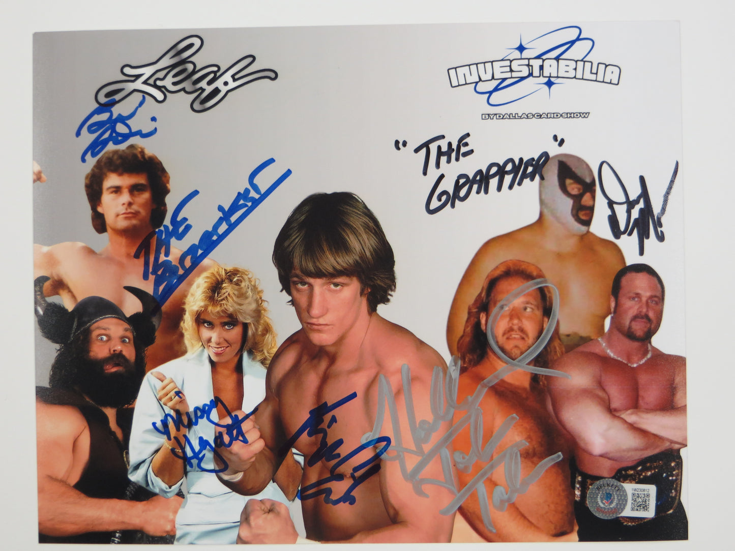 INVESTABILIA by the DALLAS CARD SHOW SIGNED 8x10 White PHOTO Von Erich +MORE BAS