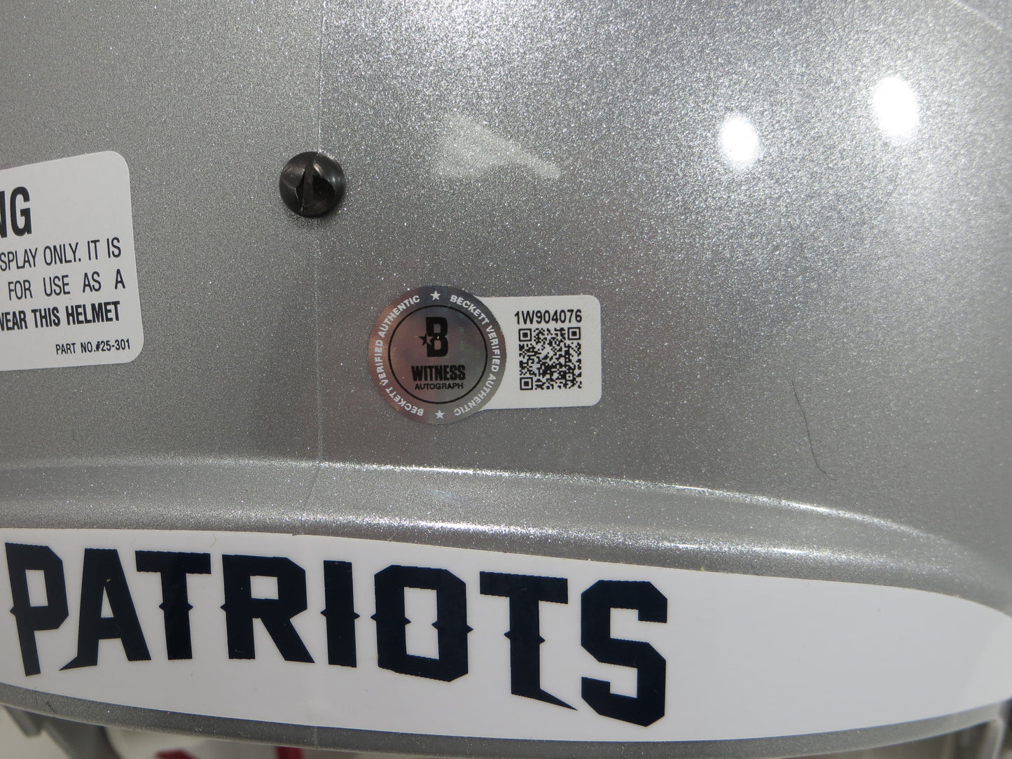 JA'LYNN POLK NEW ENGLAND PATRIOTS SIGNED RIDDELL SPEED FULL SIZE Helmet BAS