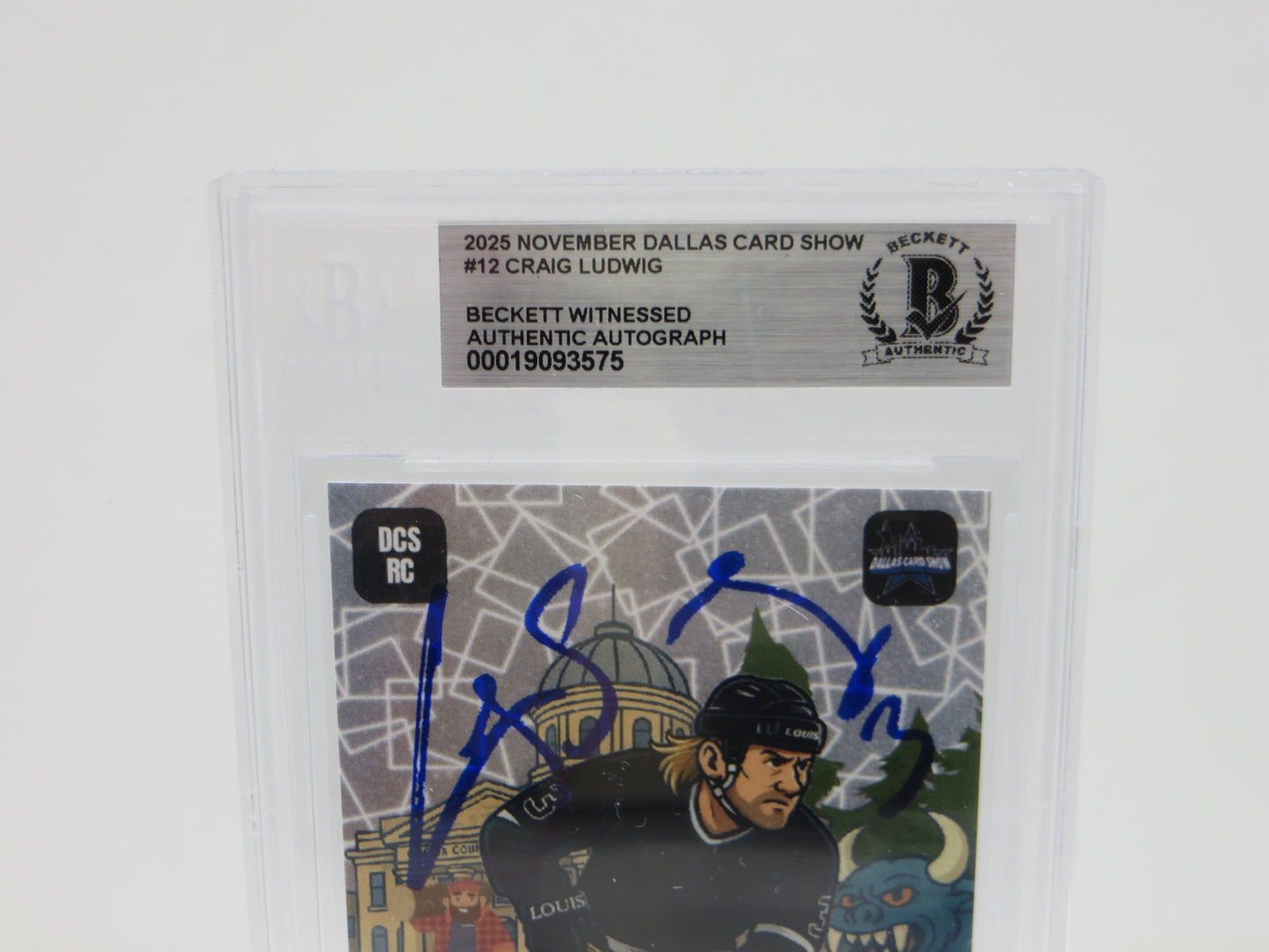 2025 NOVEMBER DALLAS CARD SHOW #12 CRAIG LUDWIG BECKET WITNESSED AUTHENTIC AUTO