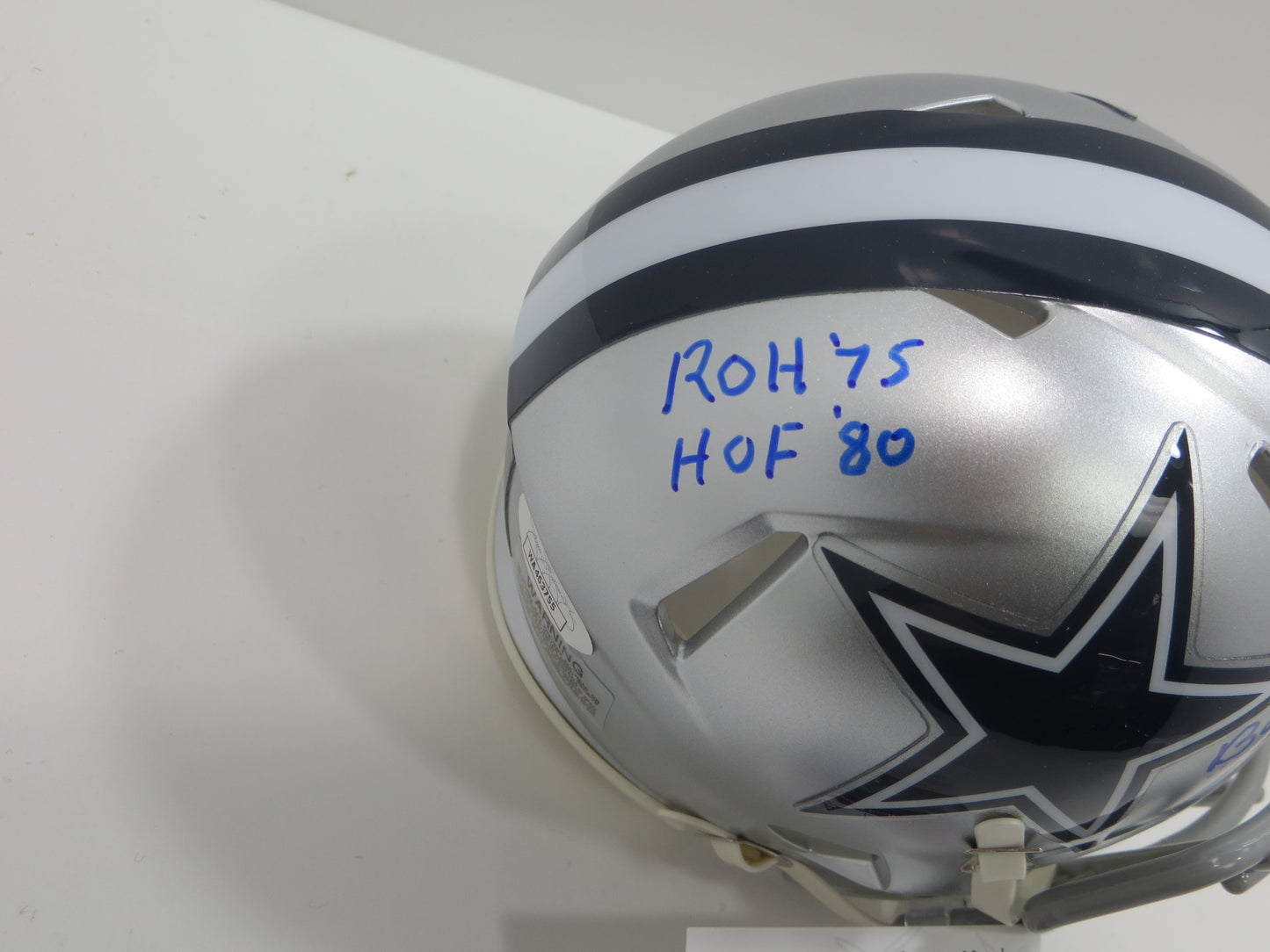 BOB LILLY SIGNED DALLAS COWBOYS RIDDELL MINI HELMET w/3 INSCs JSA COA