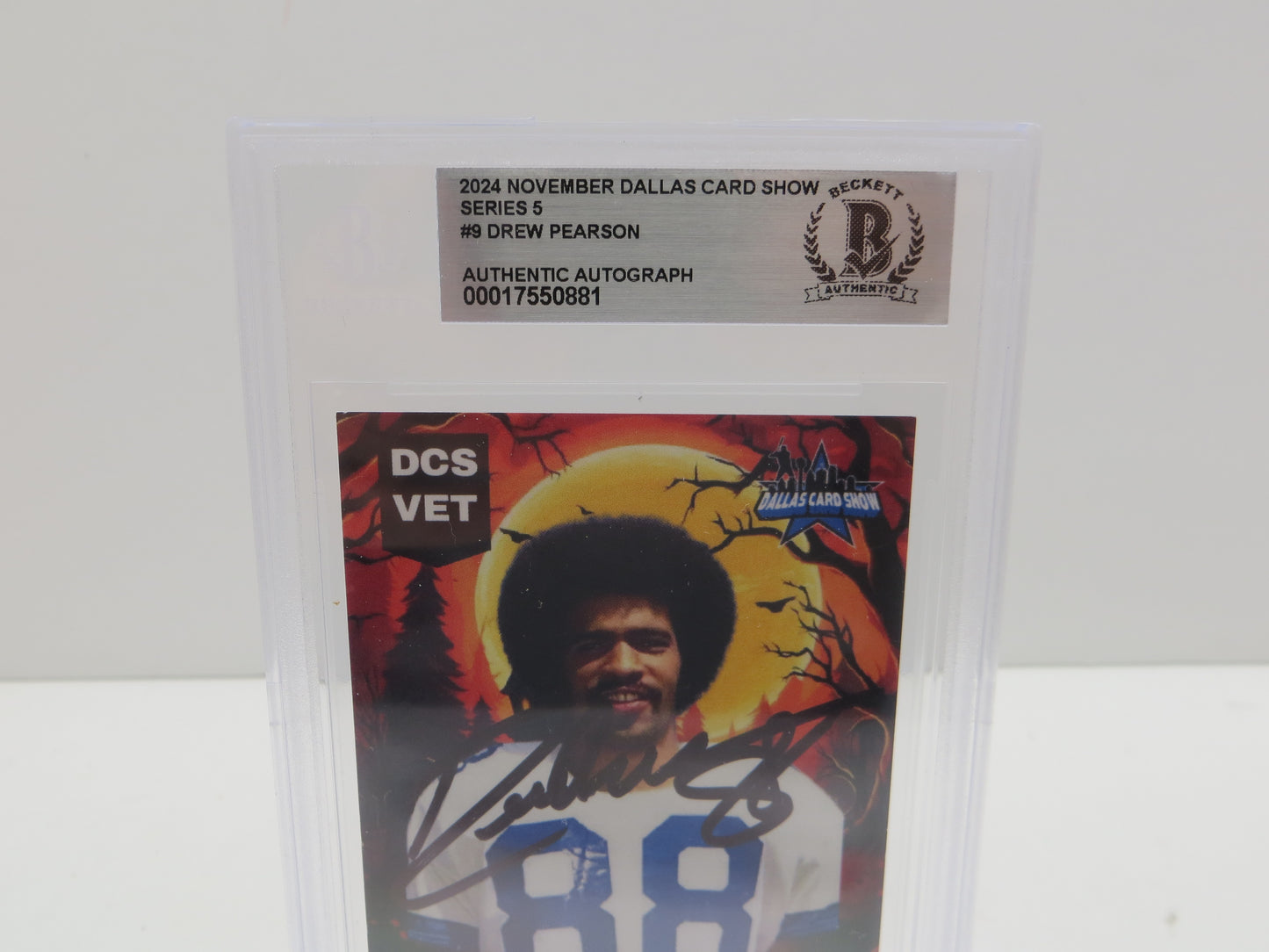 2024 NOVERMBER DALLAS CARD SHOW SERIES 5 #9 DREW PEARSON BGS 10 AUTO