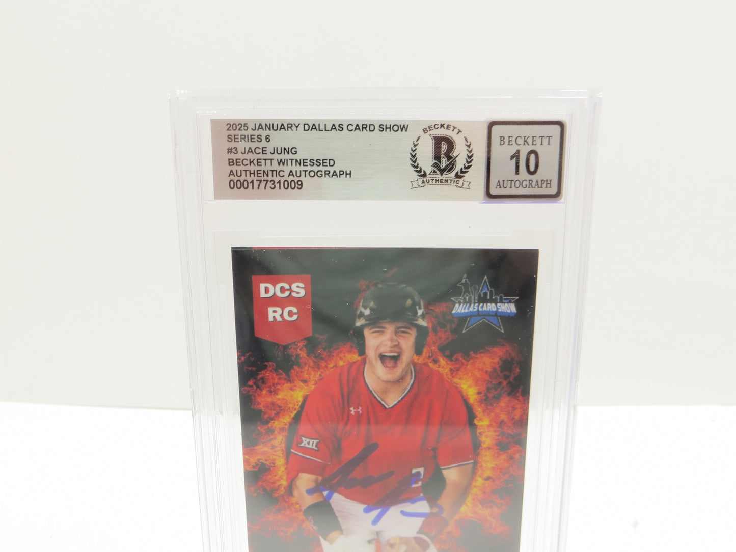 2025 JANUARY DCS SERIES 6 #3 JACE JUNG BGS 10 AUTO