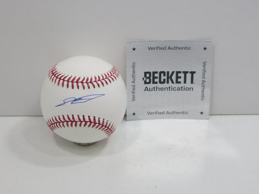 SEBASTIAN WALCOTT TEXAS RANGERS SIGNED RAWLINGS OML BASEBALL BAS COA