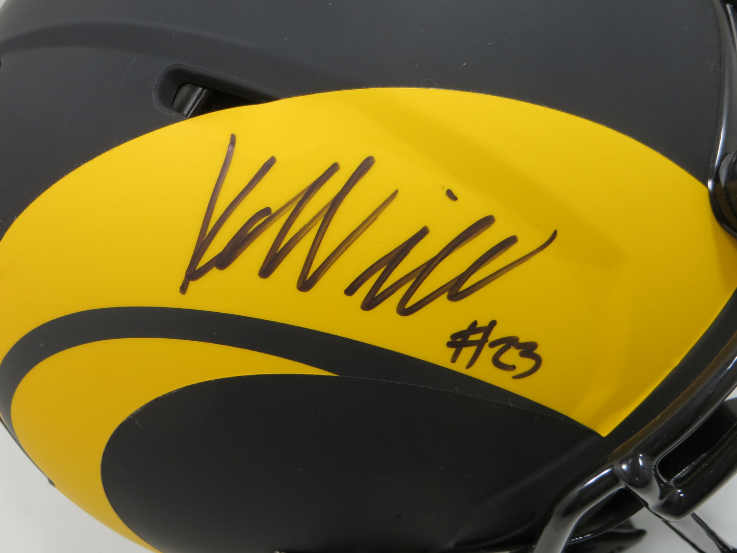 KYREN WILLIAMS LA RAMS SIGNED SPEED AUTHENTIC ECLIPSE FULL SIZE Helmet BAS