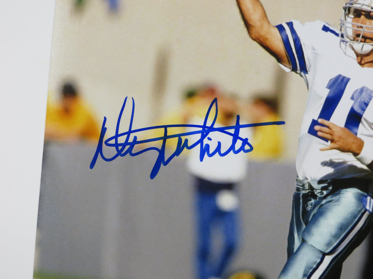 DANNY WHITE DALLAS COWBOYS SIGNED 8x10 PHOTO White Uniform ASU Sun Devils BAS