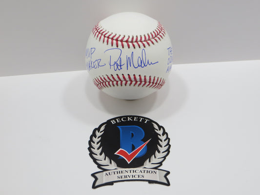 PAT PATRICK MAHOMES SR SIGNED OML BASEBALL Twins w/MVP THE ORIGINAL BAS