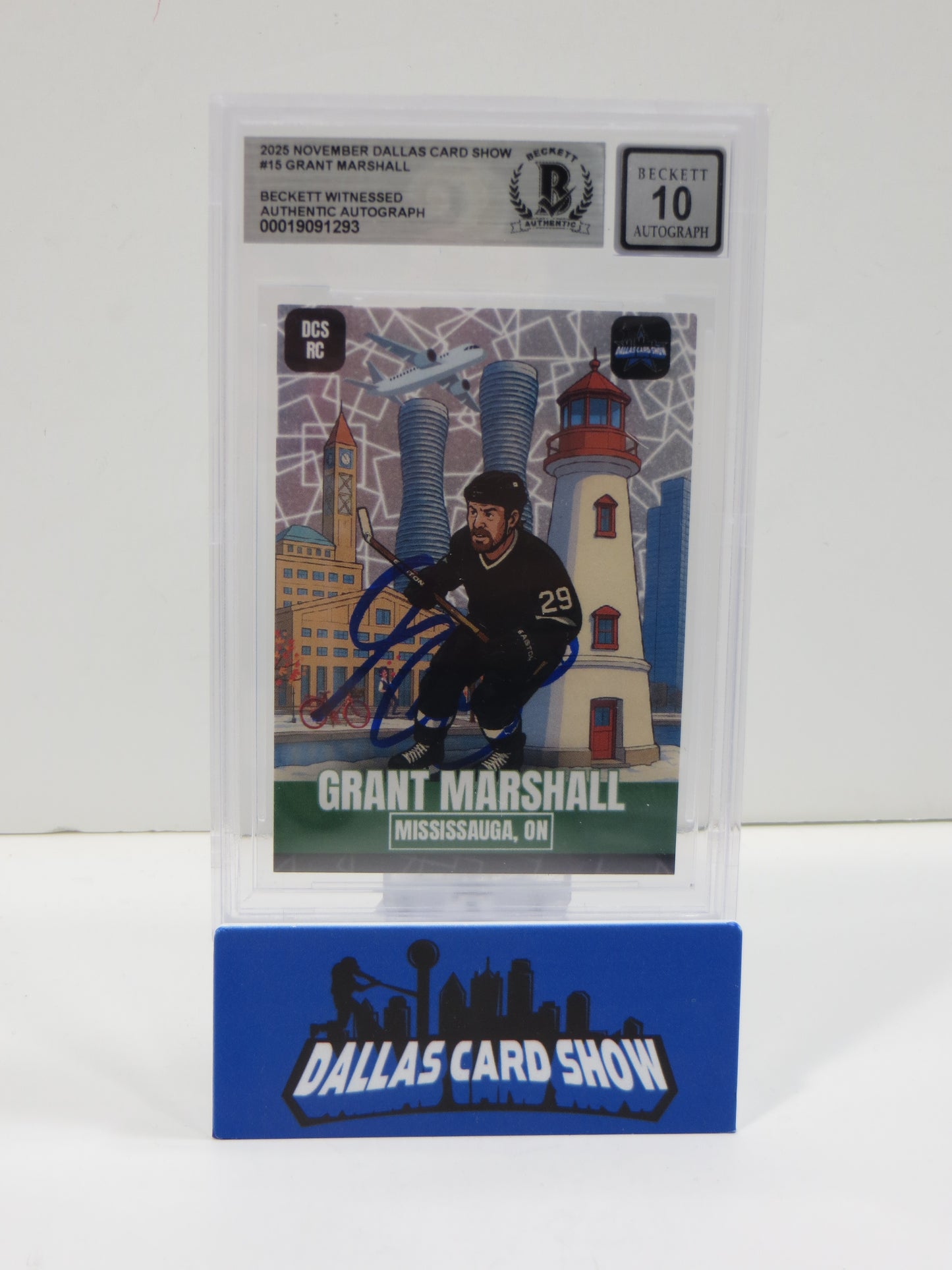 2025 NOVEMBER DALLAS CARD SHOW #15 GRANT MARSHALL AUTO 10