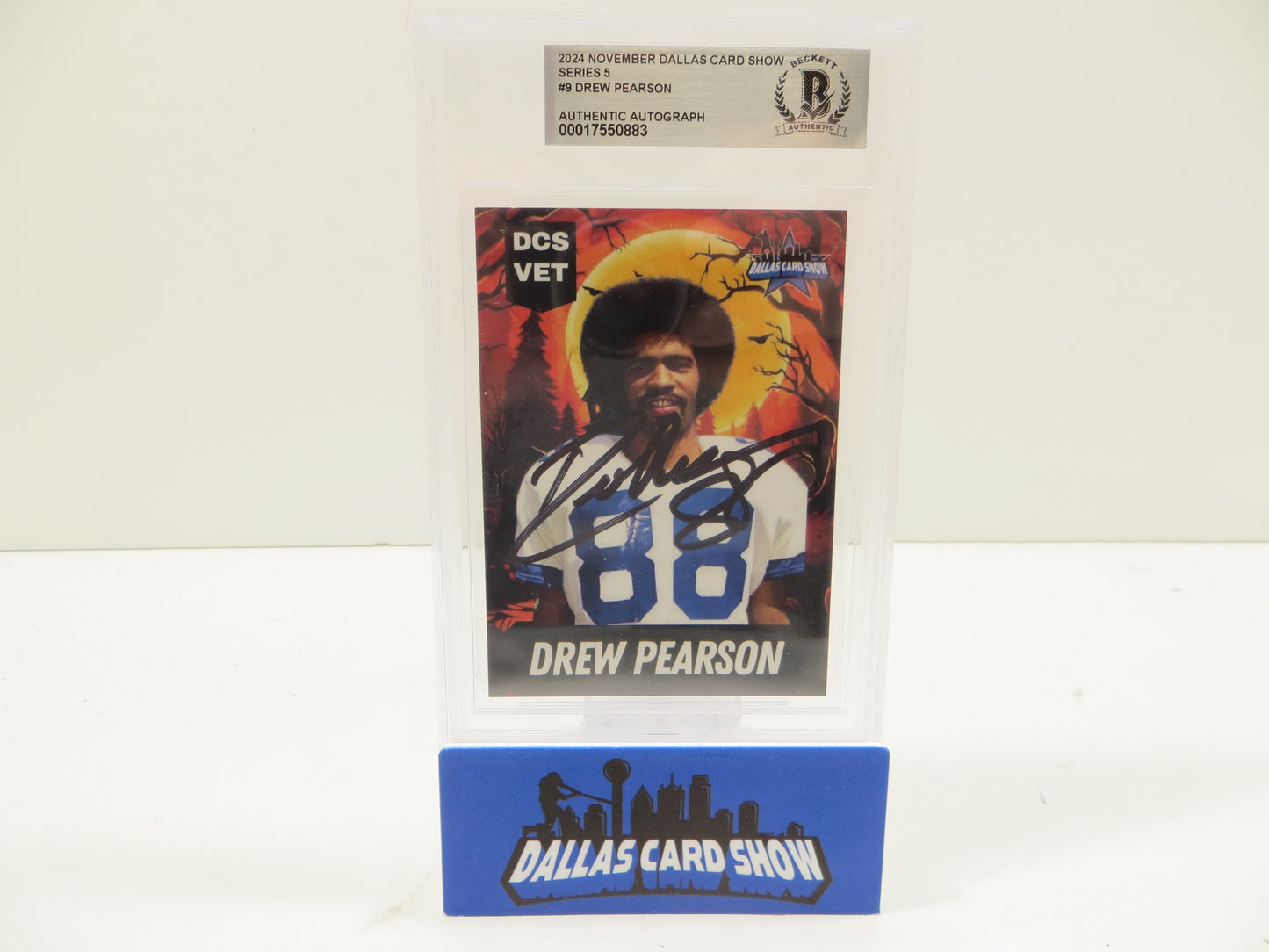 2024 NOVEMBER DALLAS CARD SHOW SERIES 5 #9 DREW PEARSON BGS 10 AUTO