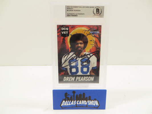 2024 NOVEMBER DALLAS CARD SHOW SERIES 5 #9 DREW PEARSON BGS 10 AUTO