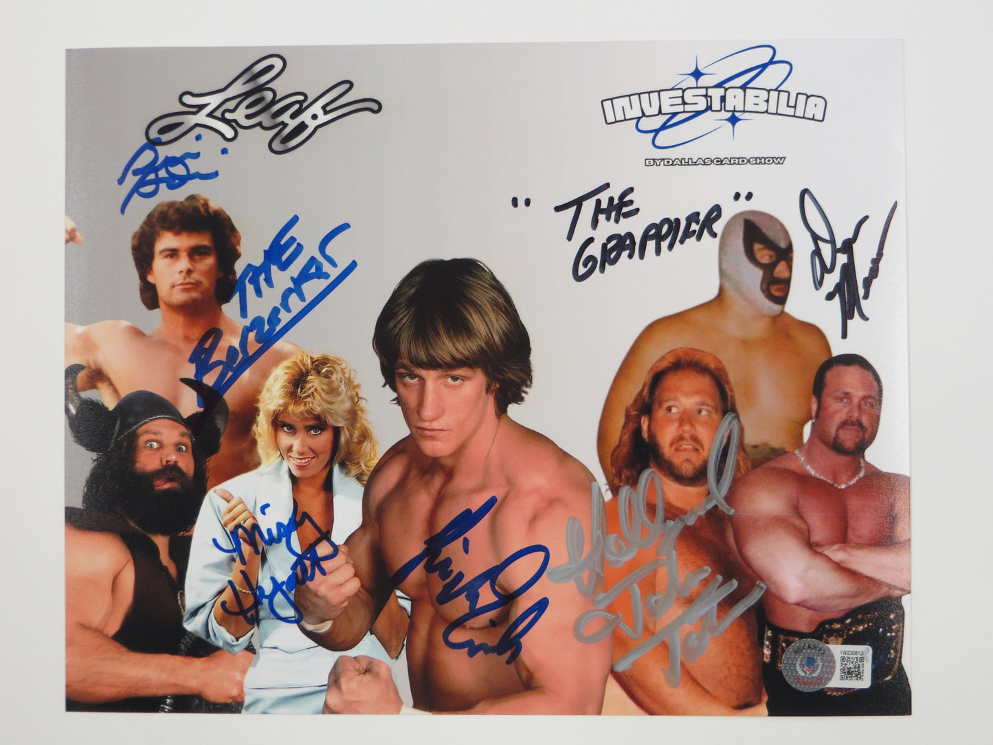 INVESTABILIA by the DALLAS CARD SHOW SIGNED 8x10 White PHOTO Von Erich +MORE BAS