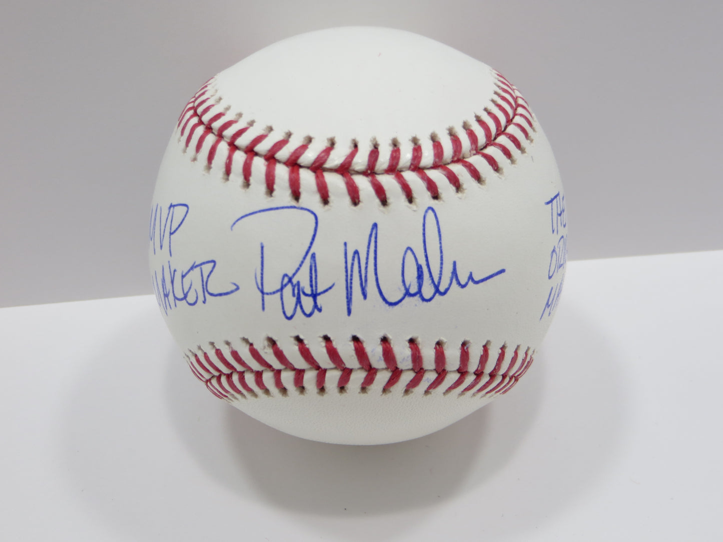 PAT PATRICK MAHOMES SR SIGNED OML BASEBALL Twins w/MVP THE ORIGINAL BAS