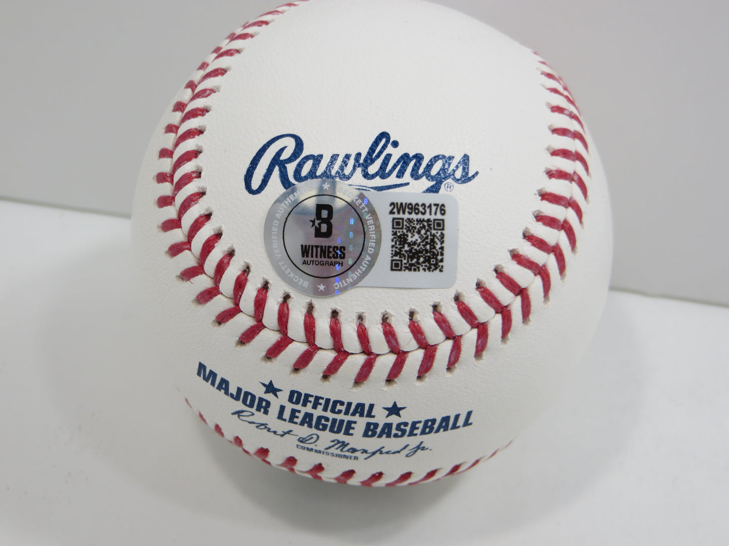 SEBASTIAN WALCOTT TEXAS RANGERS SIGNED RAWLINGS OML BASEBALL BAS COA