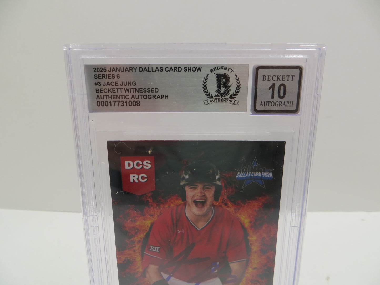 2025 JANUARY DCS SERIES 6 #3 JACE JUNG BGS 10 AUTO