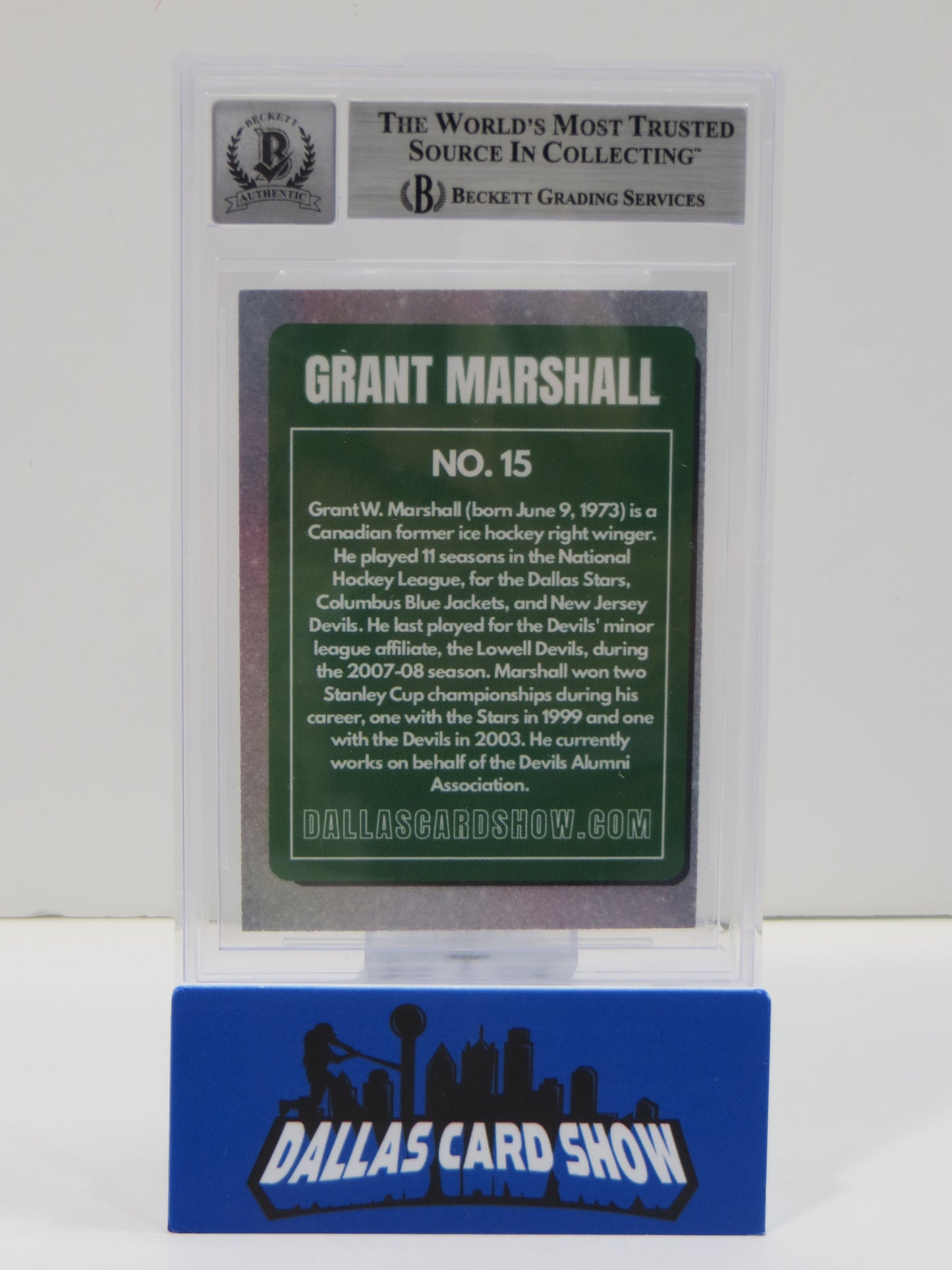 2025 NOVEMBER DALLAS CARD SHOW #15 GRANT MARSHALL AUTO 10
