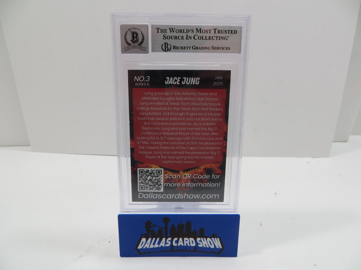 2025 JANUARY DCS SERIES 6 #3 JACE JUNG BGS 10 AUTO