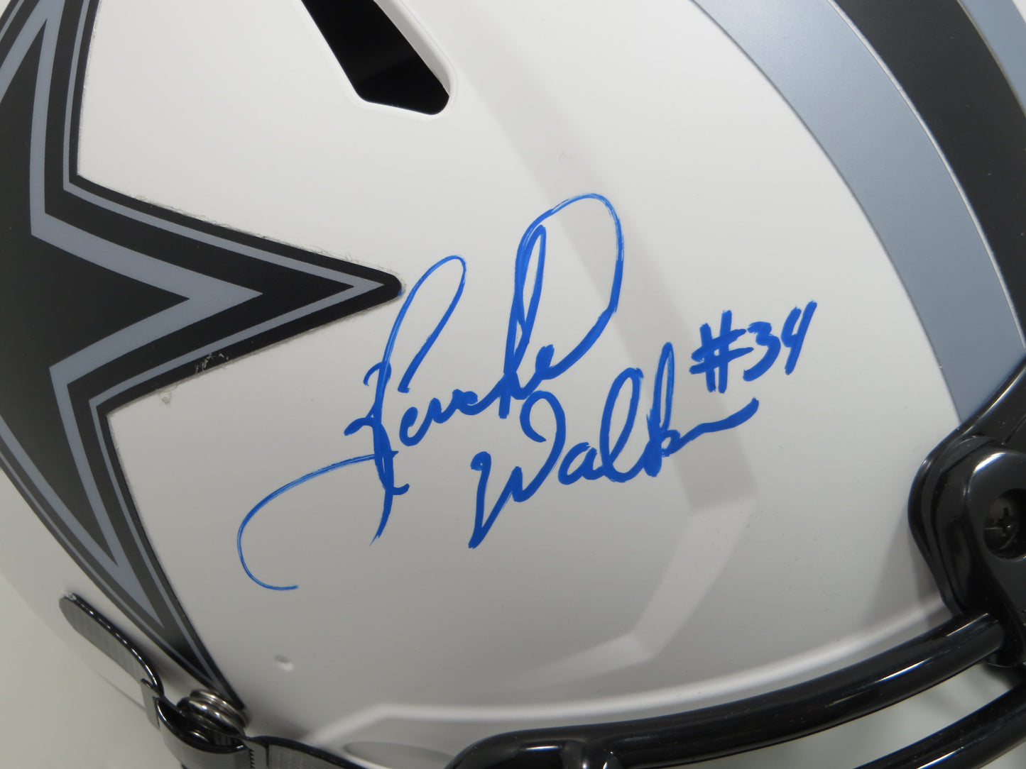 HERSCHEL WALKER DALLAS COWBOYS SIGNED AUTHENTIC LUNAR ECLIPSE F/S Helmet BAS