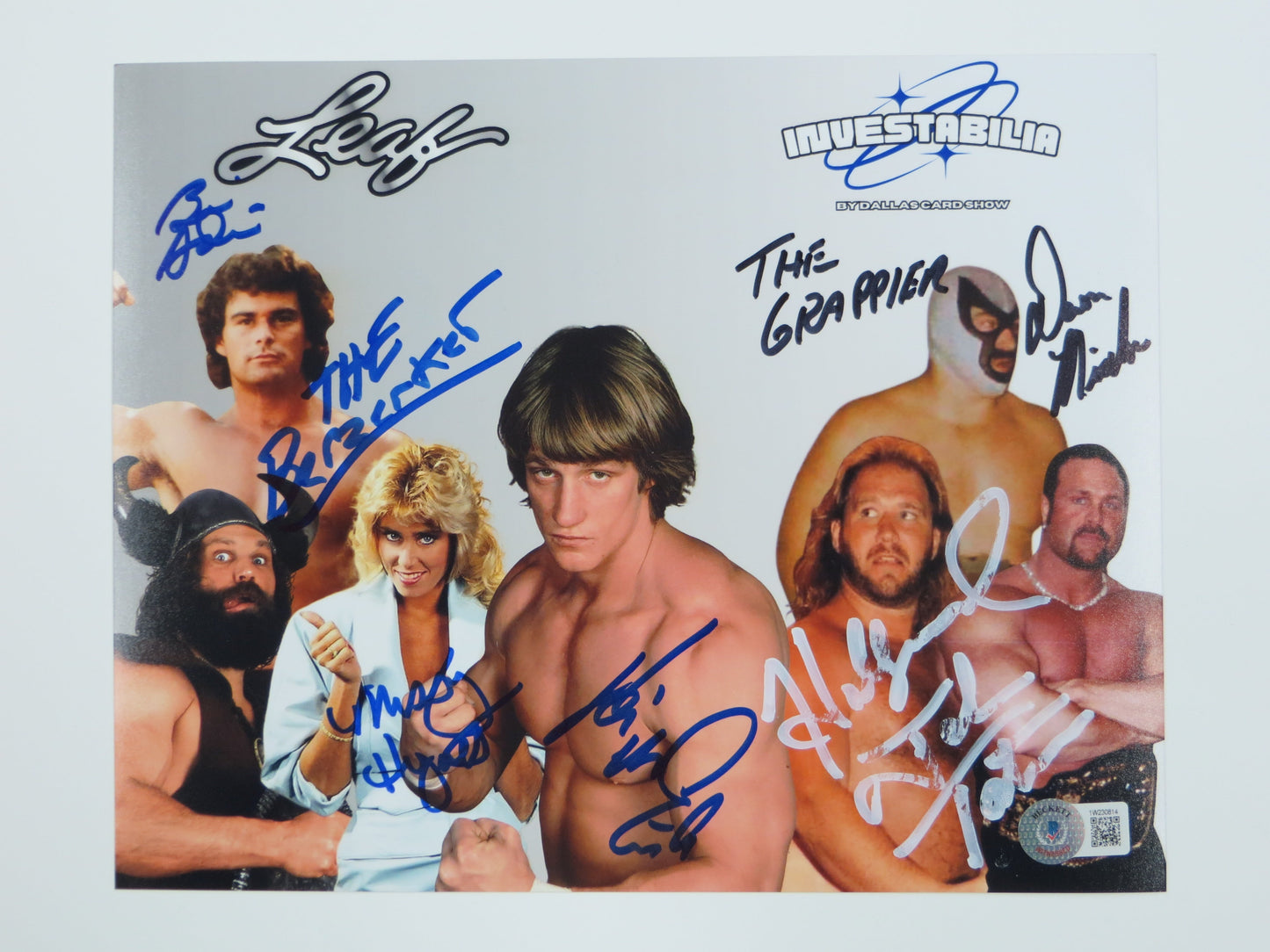 INVESTABILIA by the DALLAS CARD SHOW SIGNED 8x10 White PHOTO Von Erich +MORE BAS