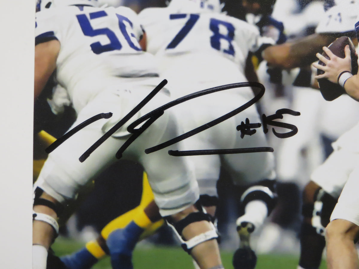 MAX DUGGAN TCU HORNED FROGS SIGNED Fiesta Bowl 8x10 PHOTO BAS