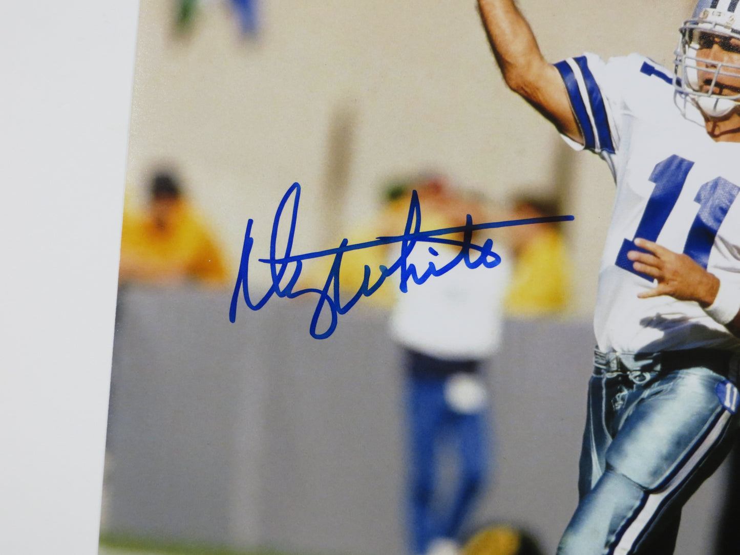 DANNY WHITE DALLAS COWBOYS SIGNED 8x10 PHOTO White Uniform ASU Sun Devils BAS