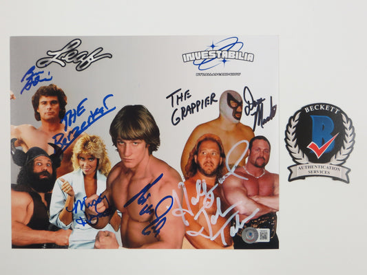 INVESTABILIA by the DALLAS CARD SHOW SIGNED 8x10 White PHOTO Von Erich +MORE BAS
