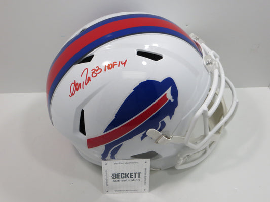 ANDRE REED BUFFALO BILLS SIGNED RIDDELL SPEED FULL SIZE Helmet w/HOF 14 BAS