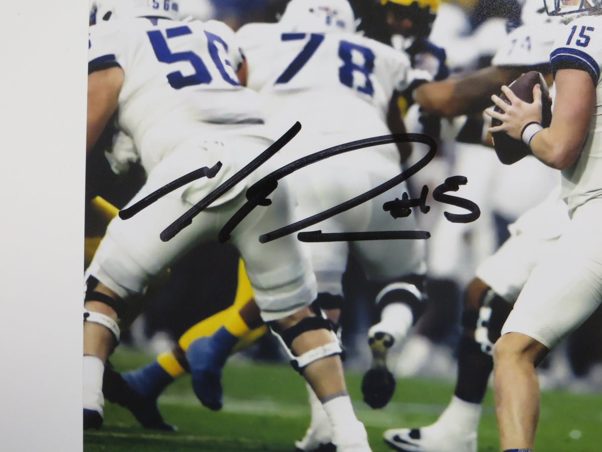 MAX DUGGAN TCU HORNED FROGS SIGNED Fiesta Bowl 8x10 PHOTO BAS