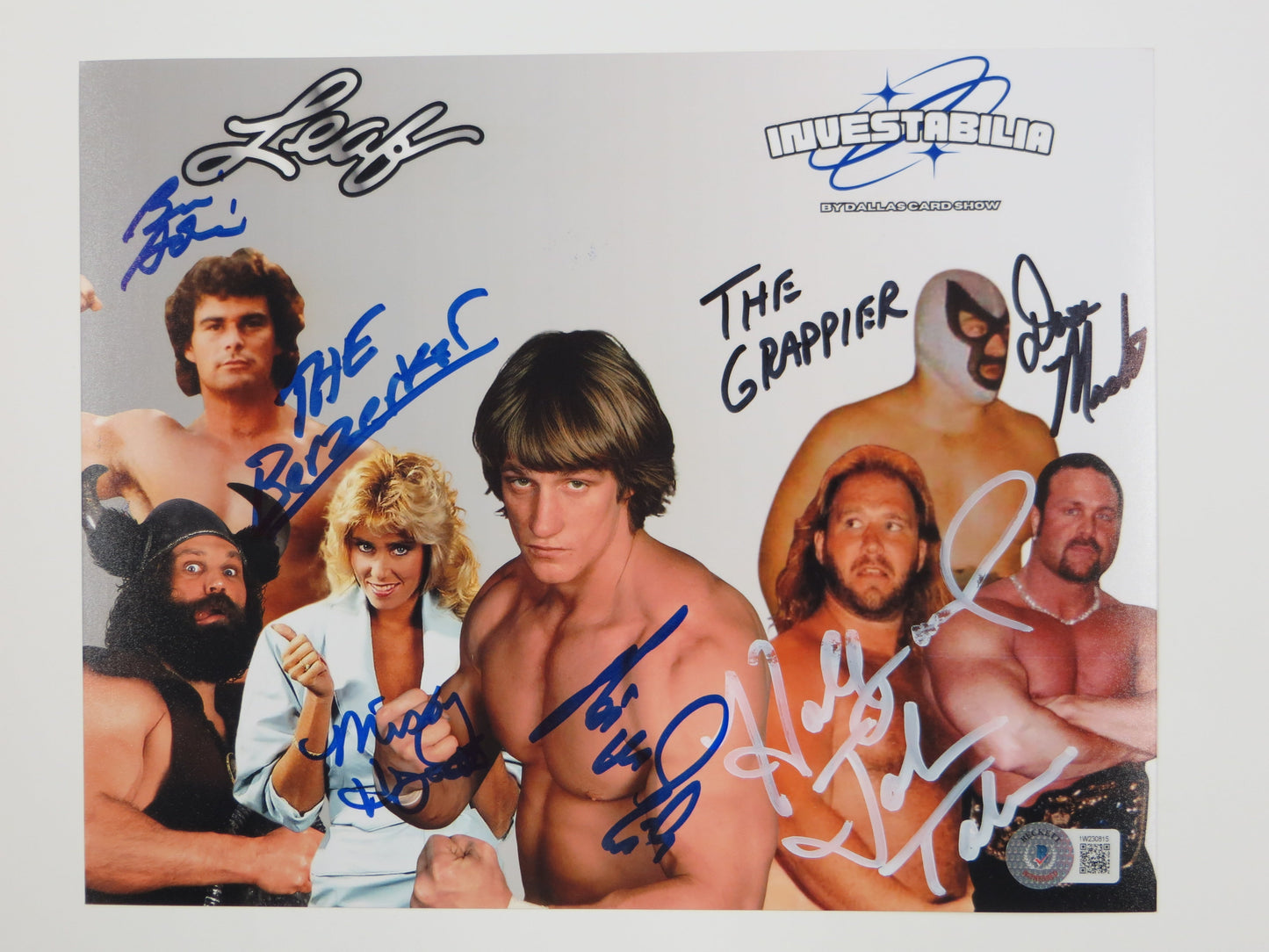 INVESTABILIA by the DALLAS CARD SHOW SIGNED 8x10 White PHOTO Von Erich +MORE BAS