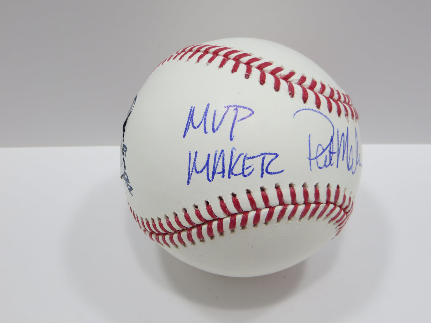 PAT PATRICK MAHOMES SR SIGNED OML BASEBALL Twins w/MVP MAKER THE OG BAS
